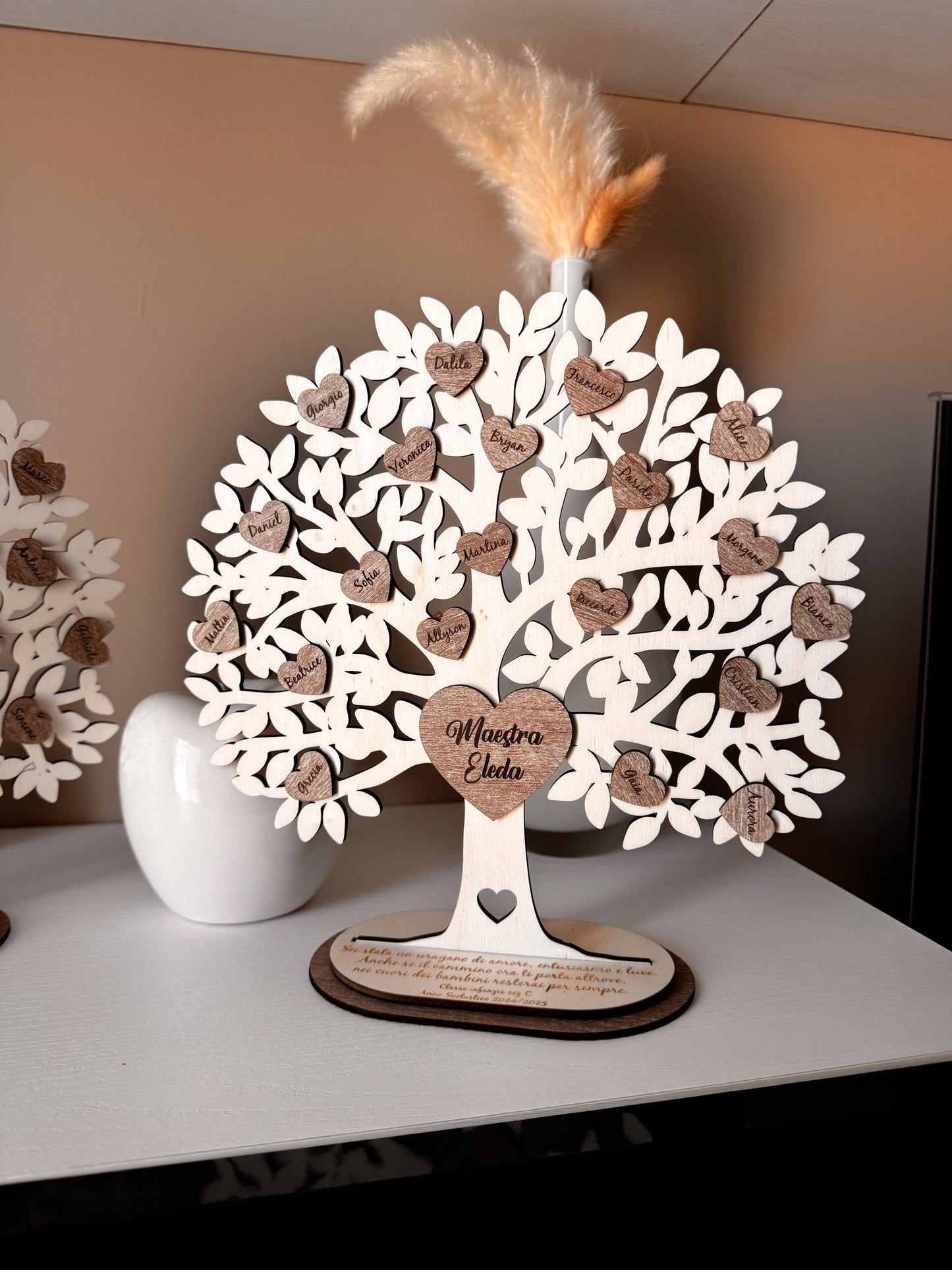 Albero della Vita personalizzato – Nomi alunni su cuori