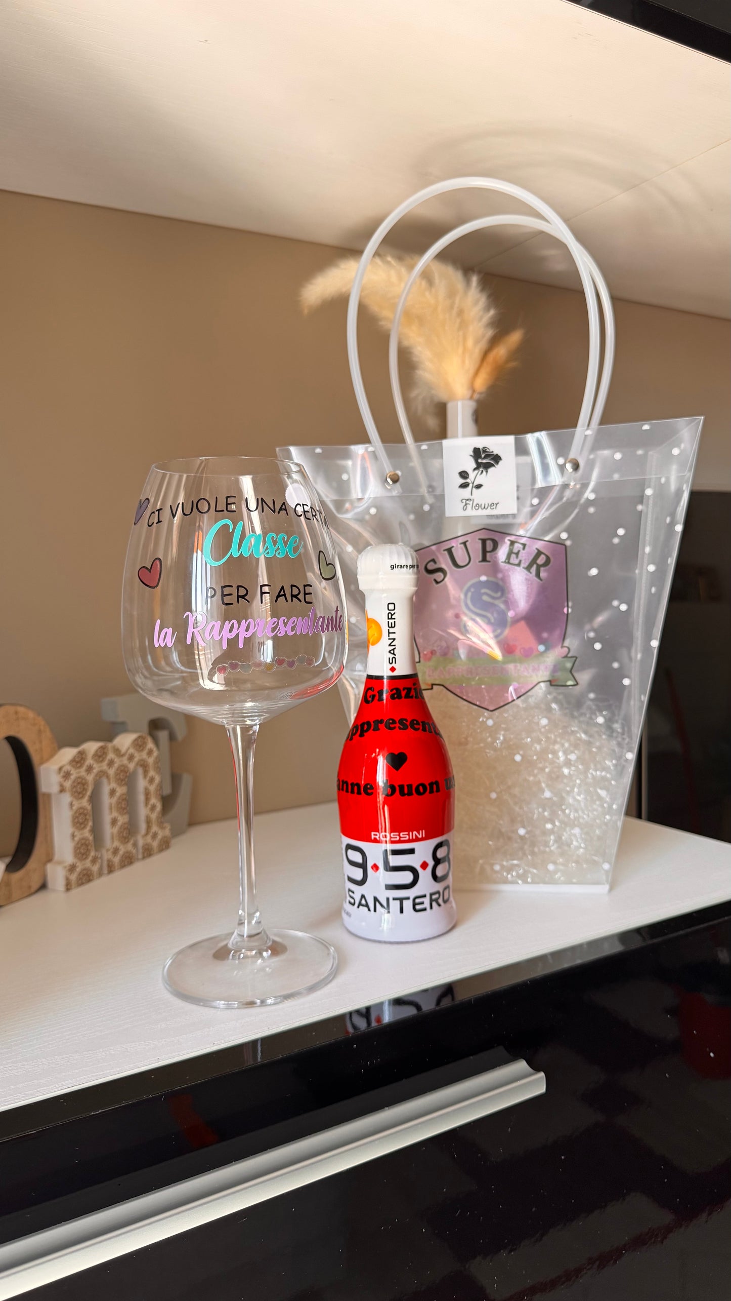 Set regalo rappresentante – Calice personalizzato + bottiglia