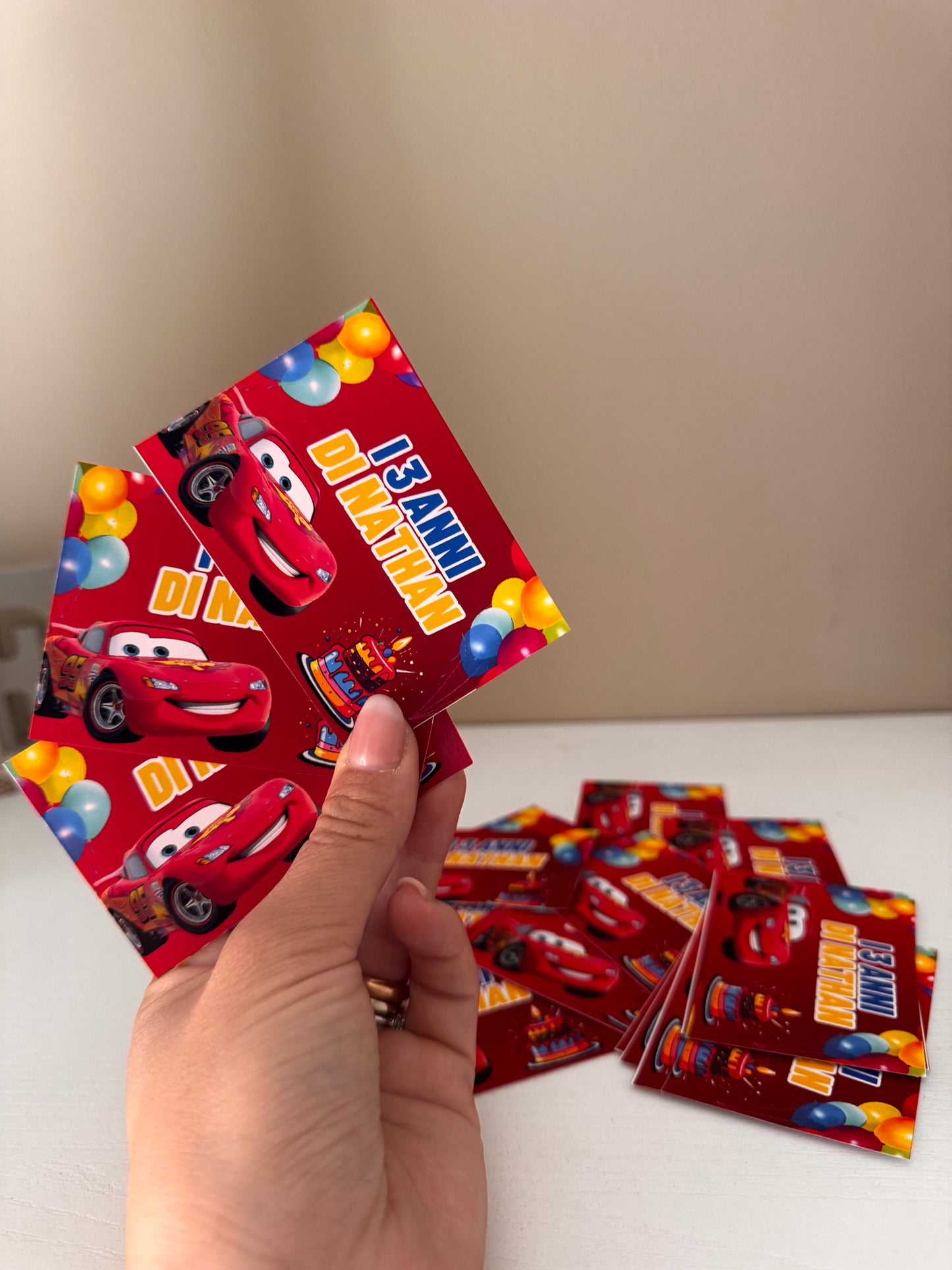 Bigliettini personalizzati – Tema compleanno