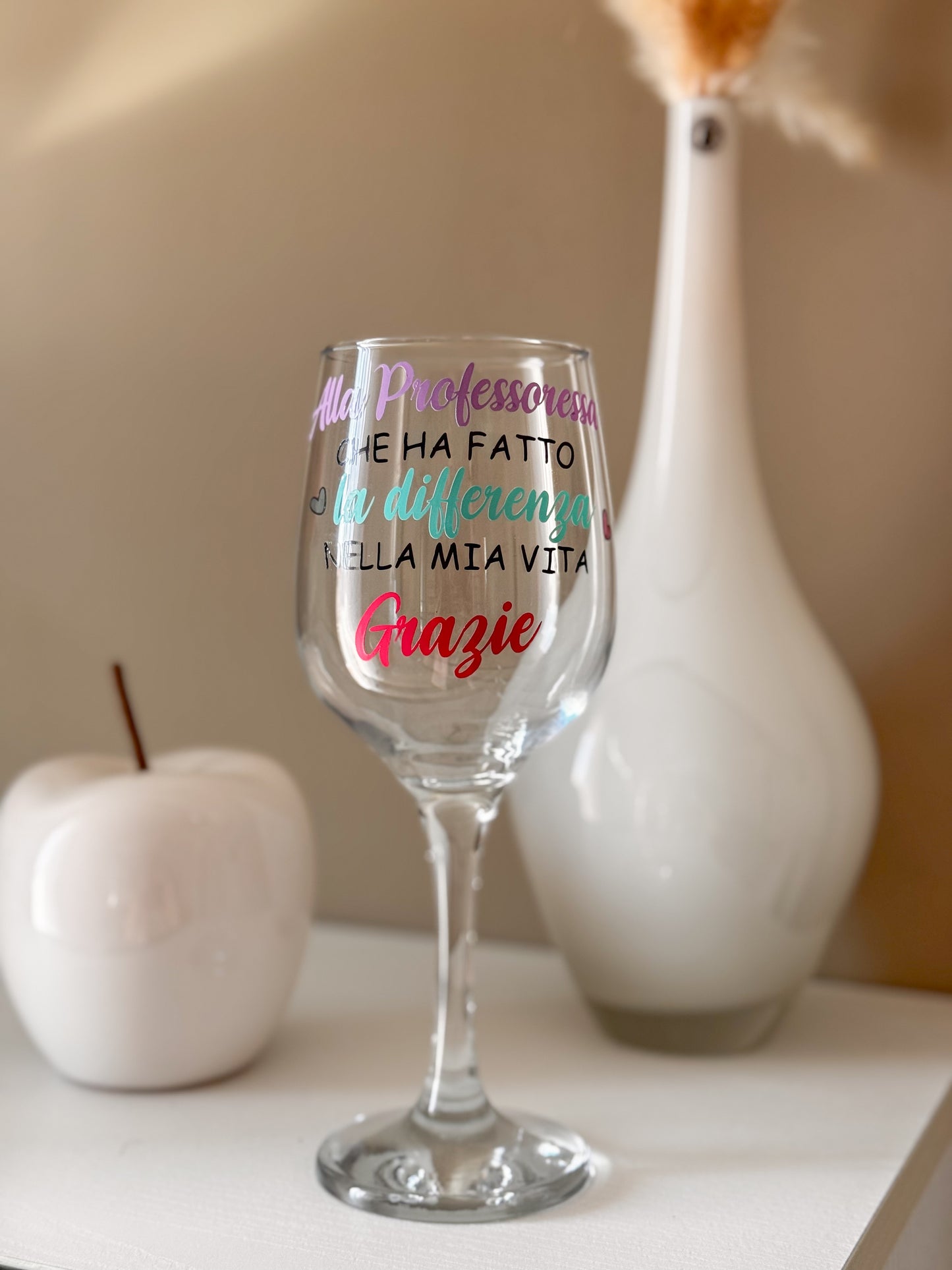 Calice personalizzato - Regalo Maestre e Prof
