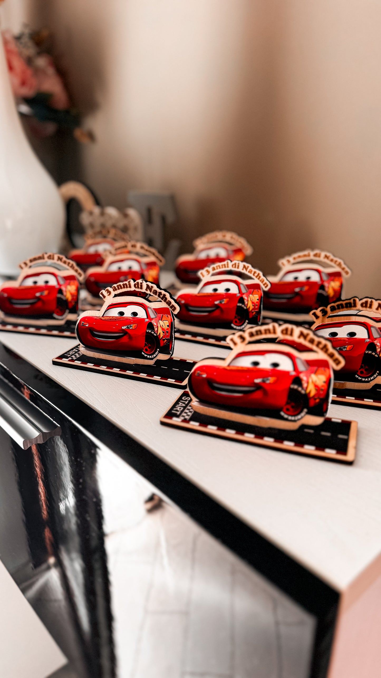 Decorazioni da tavolo Cars – bomboniere personalizzate