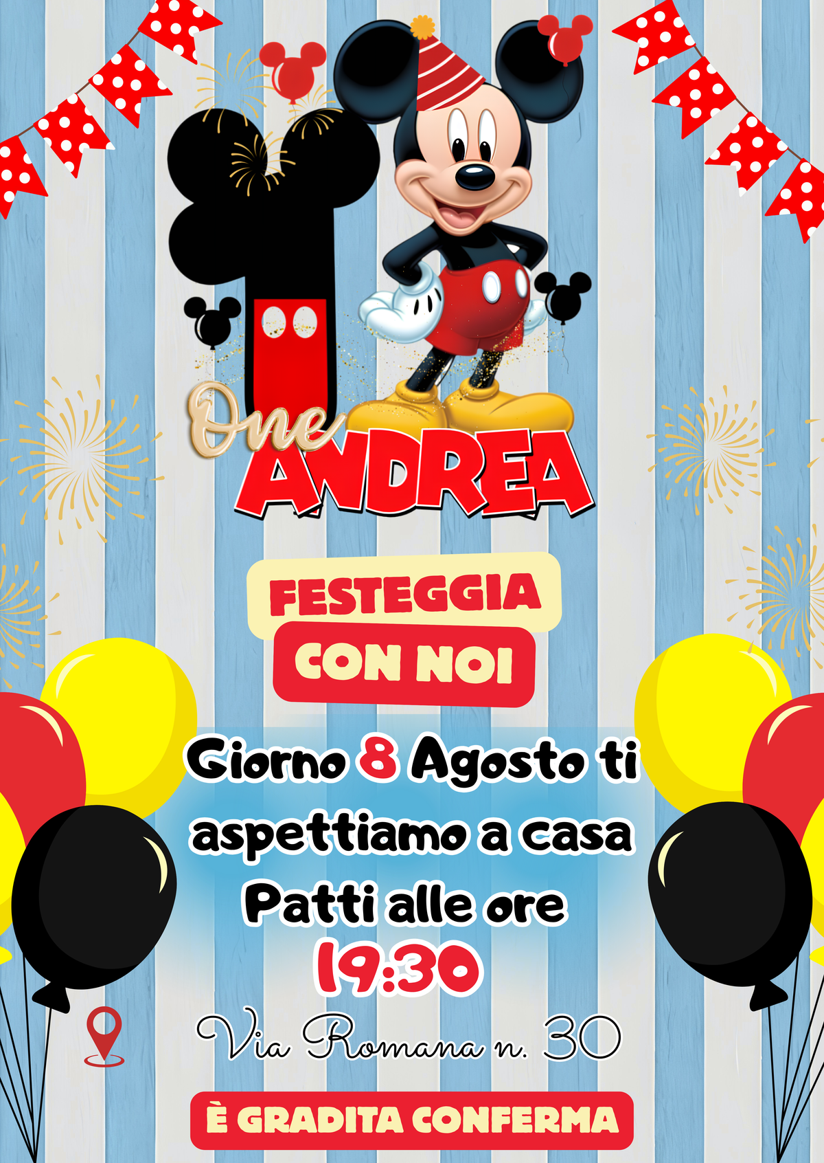 Invito Digitale Personalizzato - Qualsiasi Evento & Qualsiasi Tema