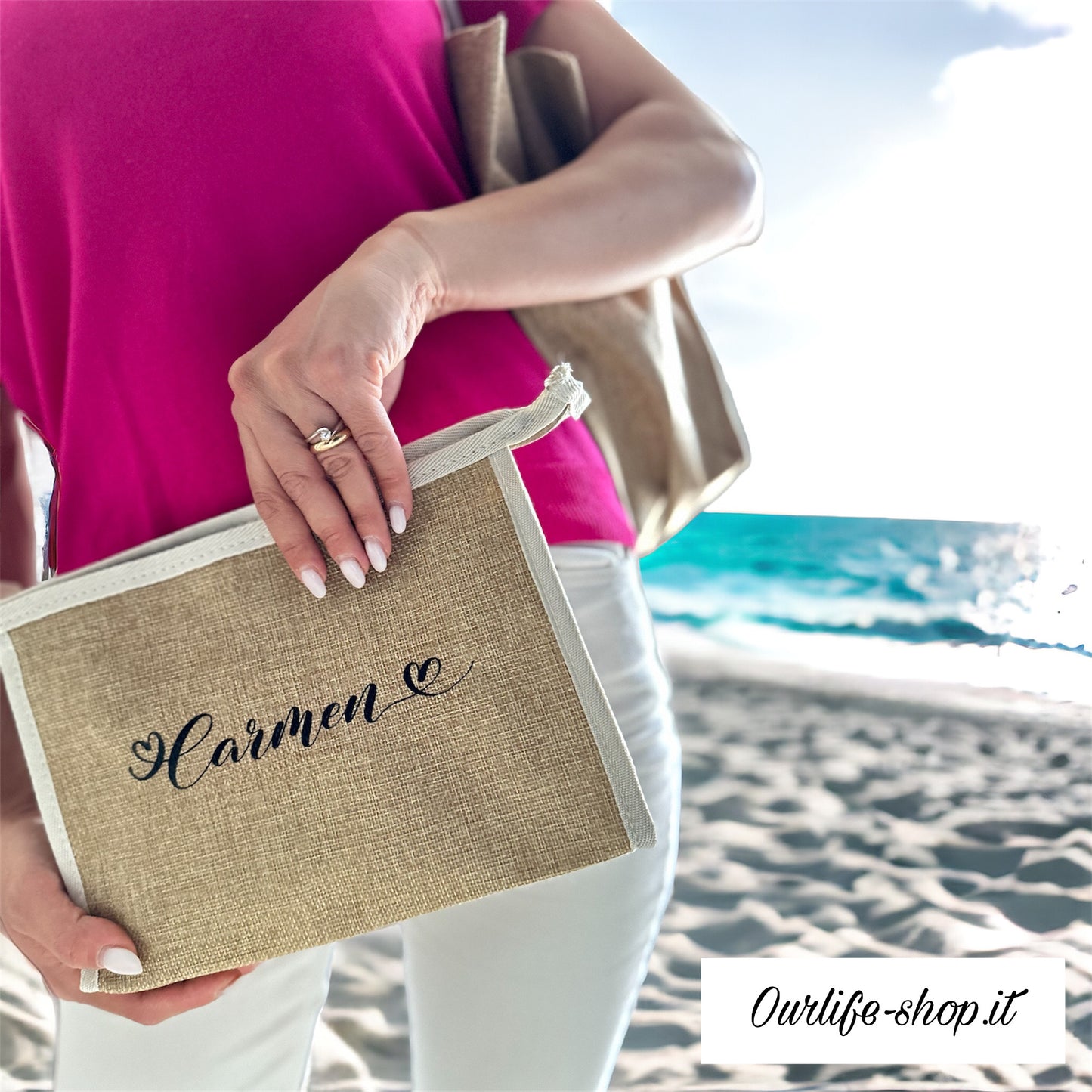 Set Borsa e Pochette Mare