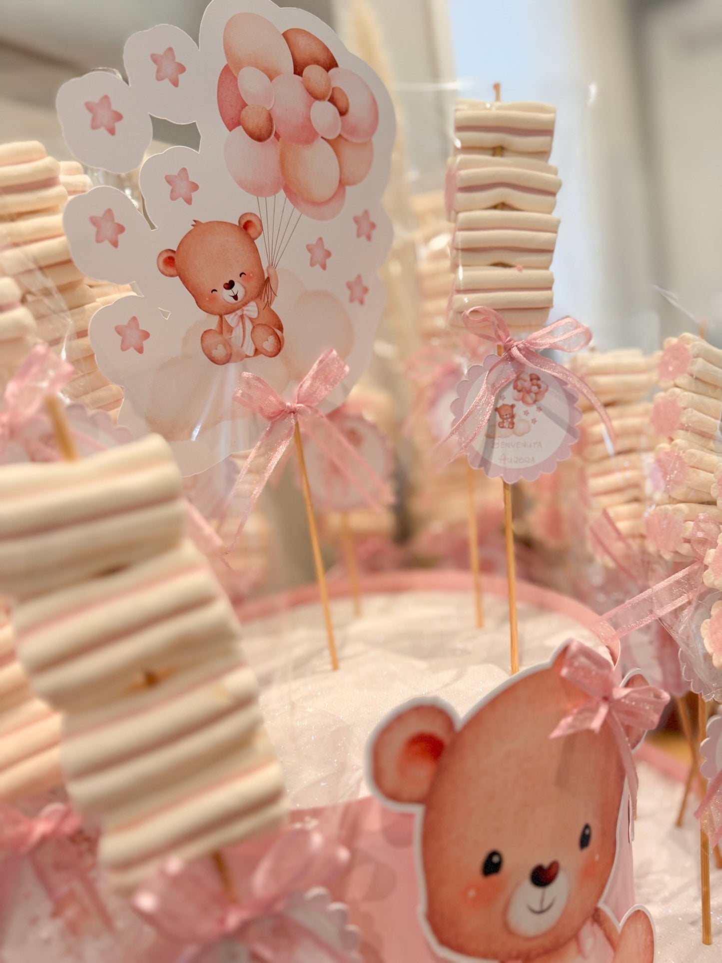 Torta Scenografica Marshmellow Tema Orsetta - Ourlife-shop