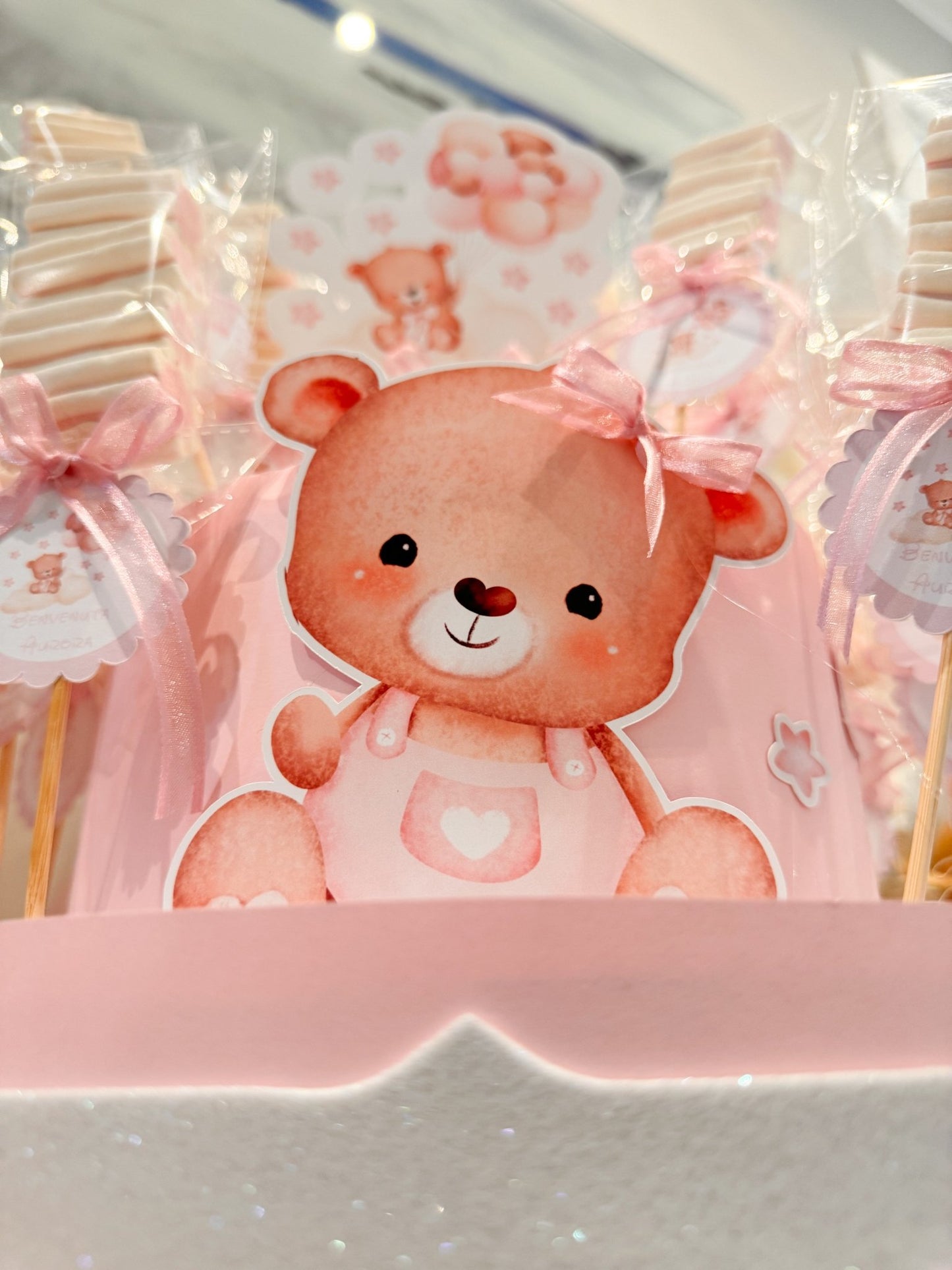 Torta Scenografica Marshmellow Tema Orsetta - Ourlife-shop