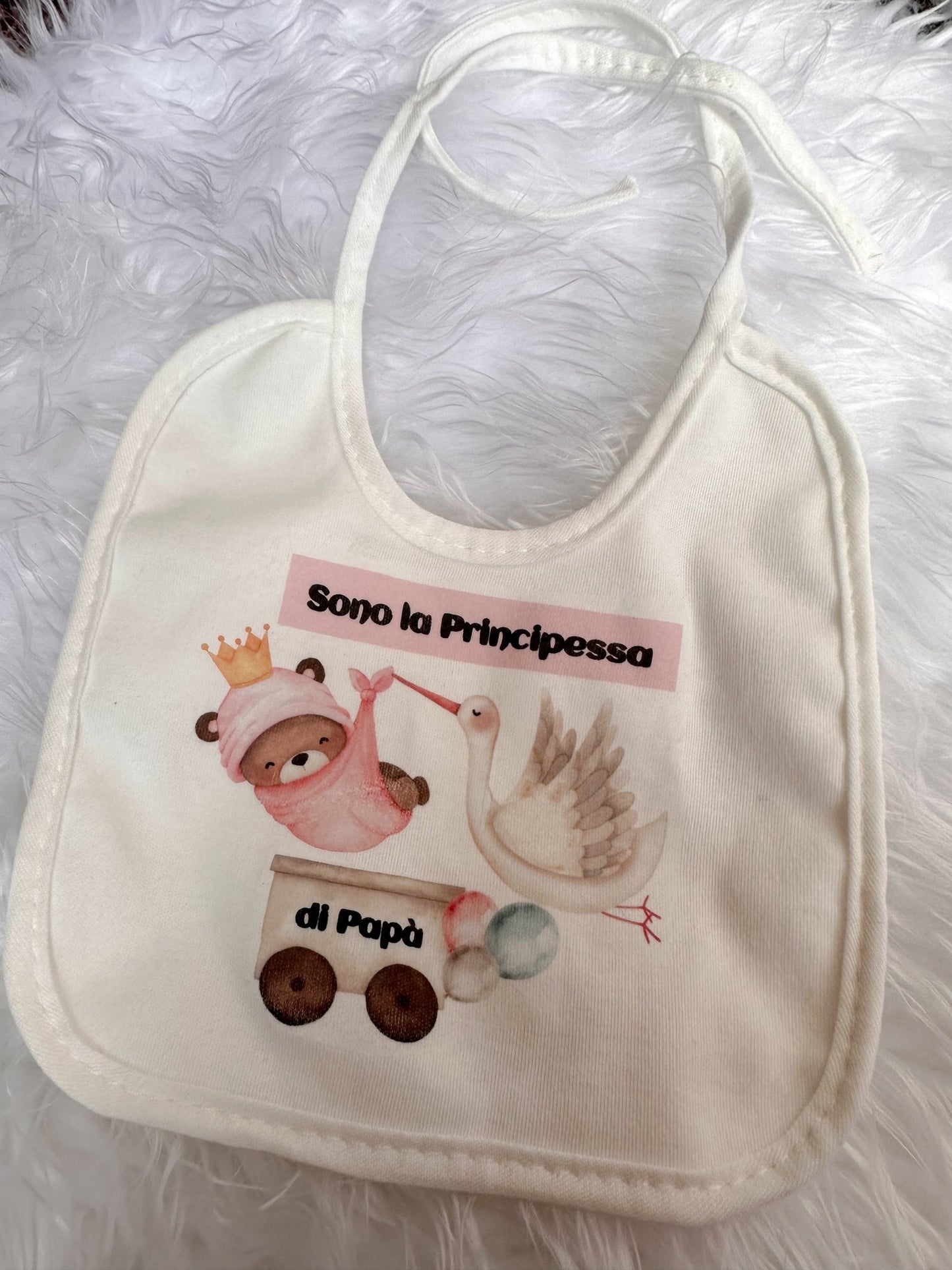 Bavaglino Orsetto/a Personalizzato - Ourlifeshop