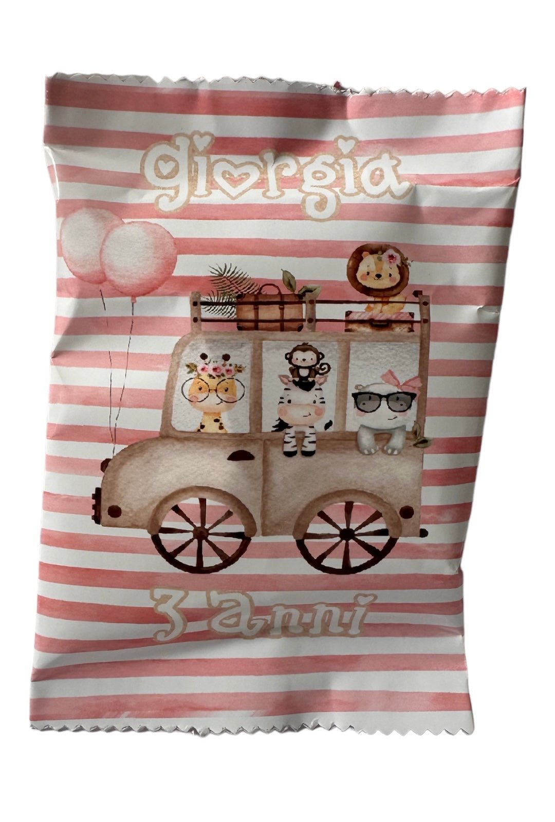 Kit 12 Buste Patatine Safari bimba - Ourlife-shop