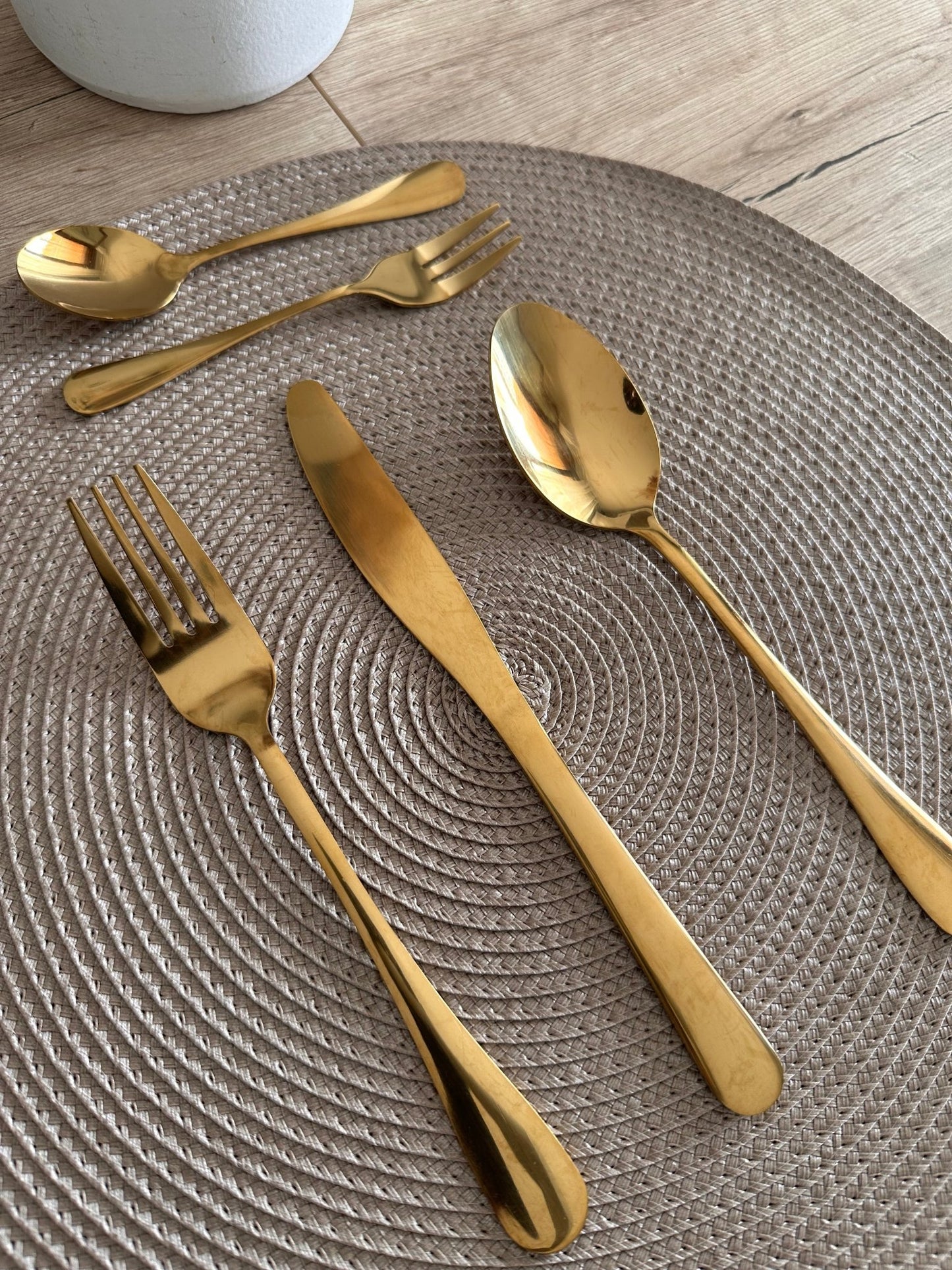 Posate Set 30 pezzi Oro - Ourlifeshop