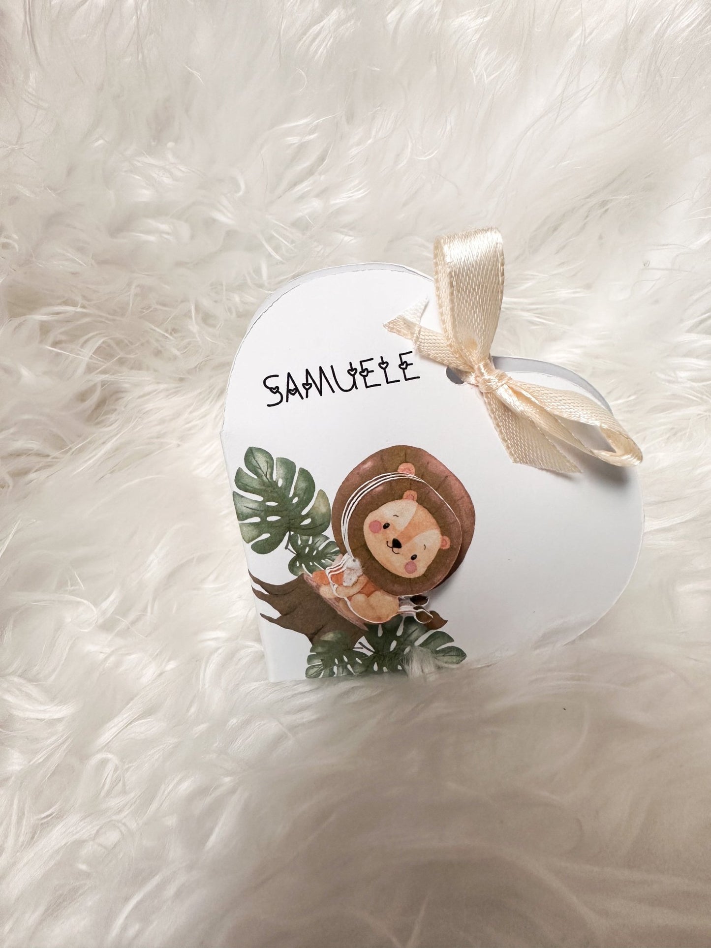 Scatolina cuore 3D leoncino - Ourlife-shop