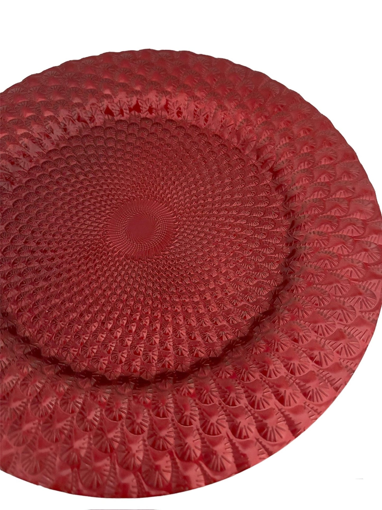 Vassoio rosso effetto vetro - Ourlifeshop