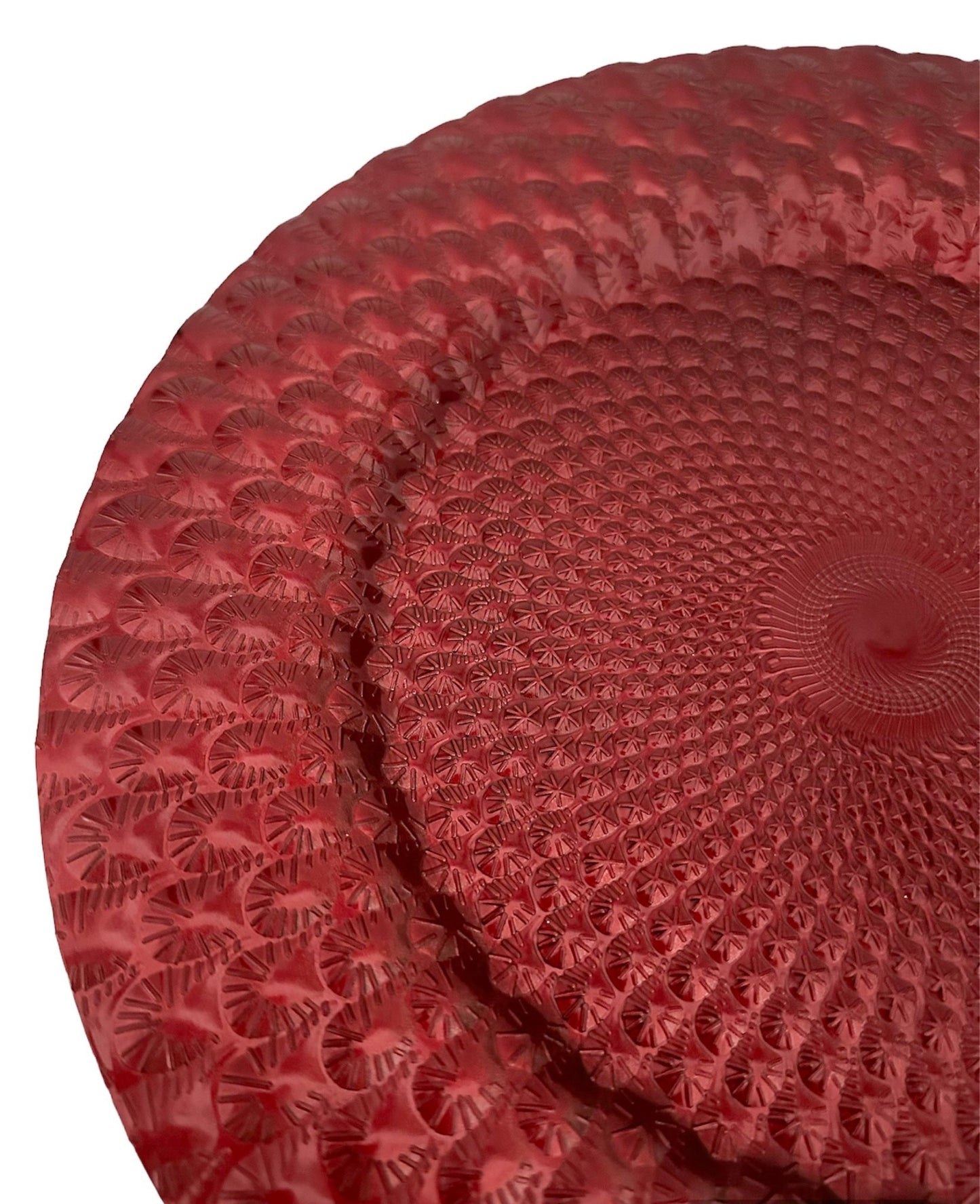 Vassoio rosso effetto vetro - Ourlifeshop