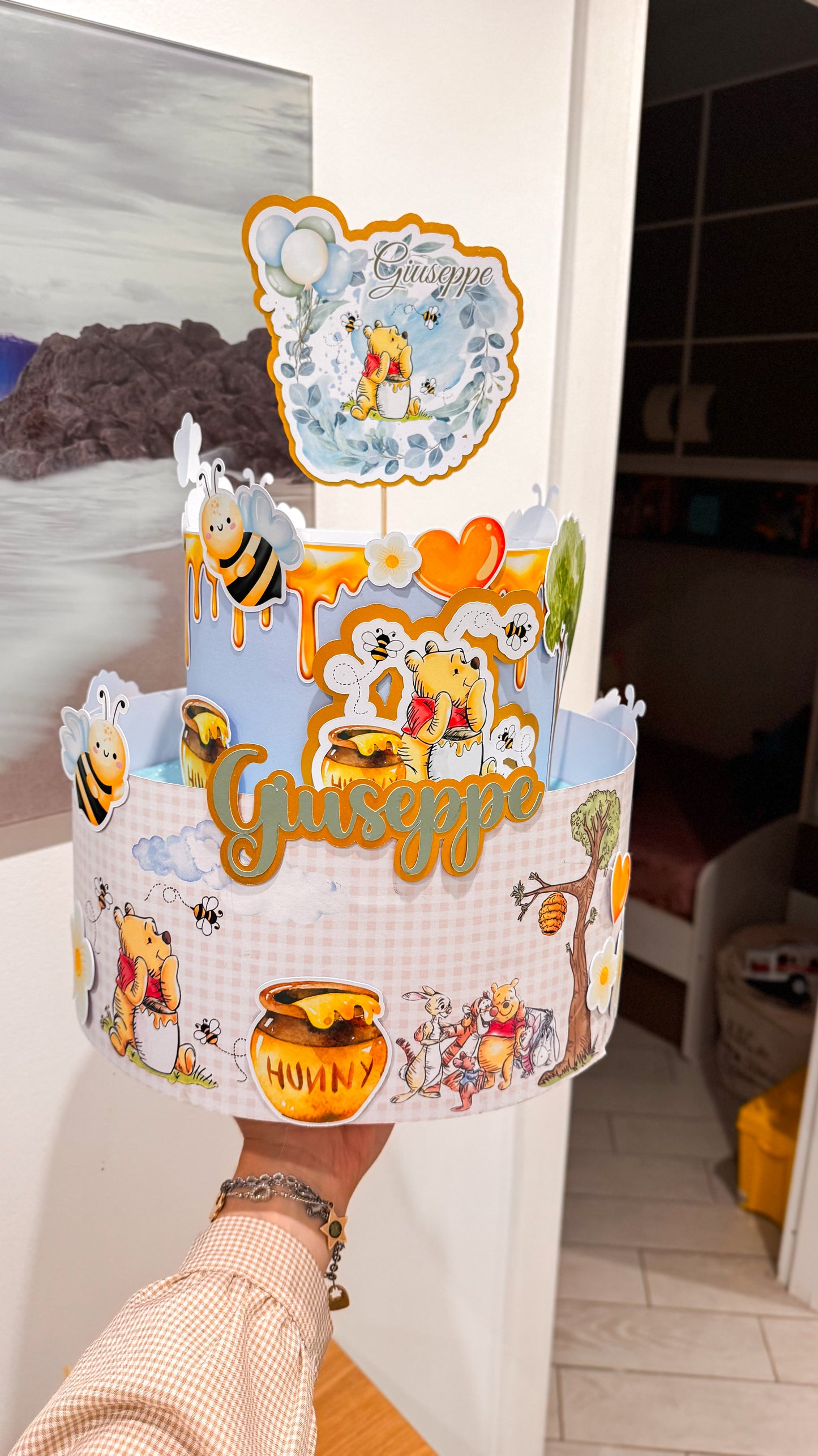 Torta scenografica Winnie the Pooh – Personalizzata con nome