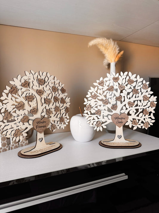 Albero della Vita personalizzato – Nomi alunni su cuori