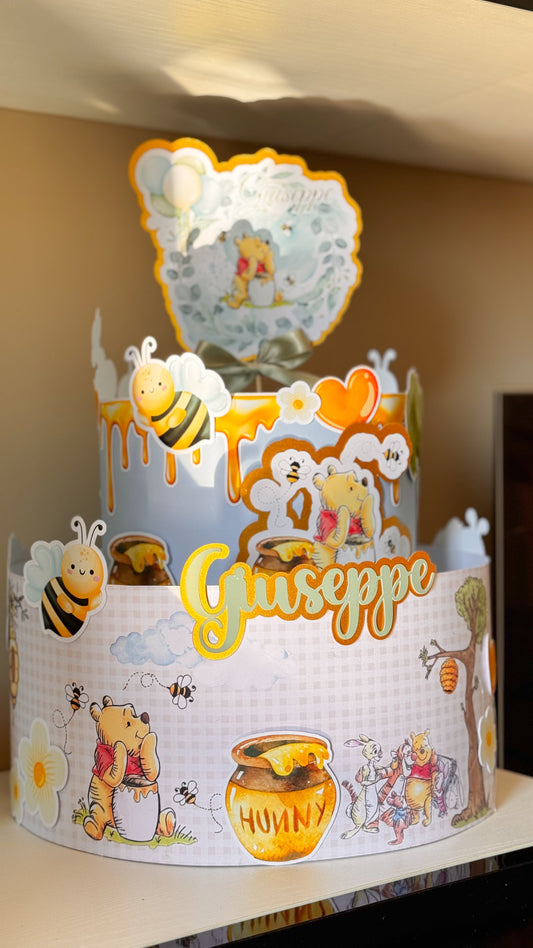 Torta scenografica Winnie the Pooh – Personalizzata con nome