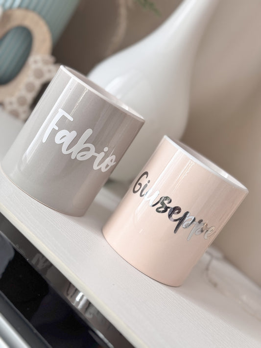 Tazze personalizzate con nome – Modello “Fabio e Giuseppe”