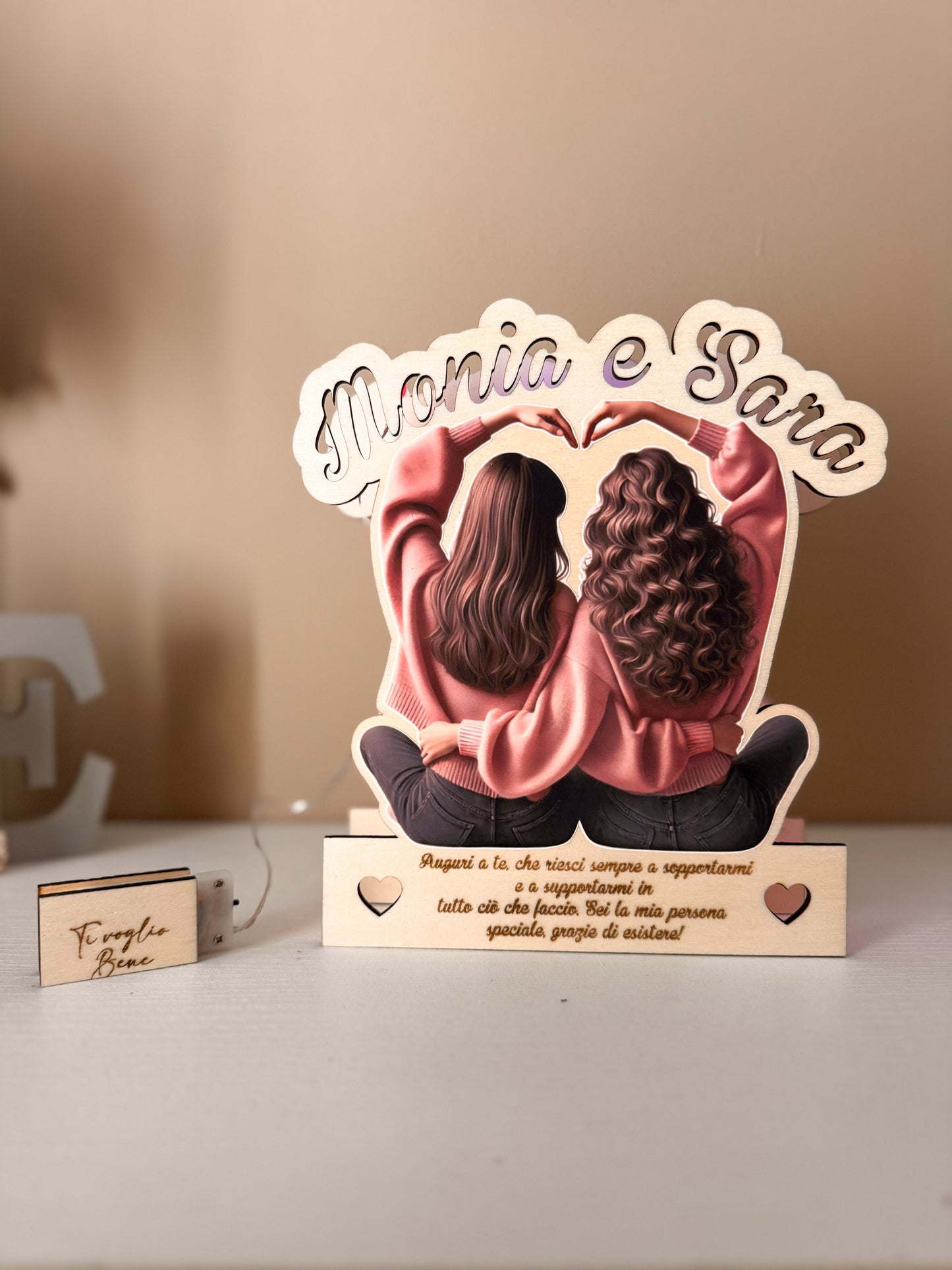Targa personalizzata amicizia – Monia e Sara