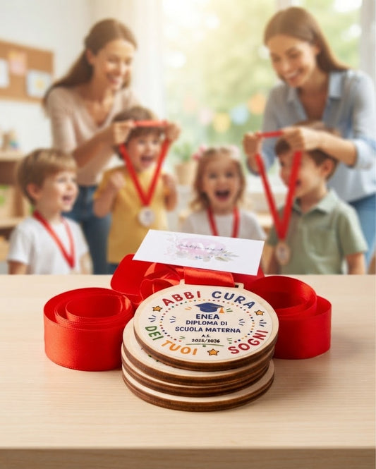 Medaglia Personalizzata "Diploma Scuola Materna" - Ricordo Speciale