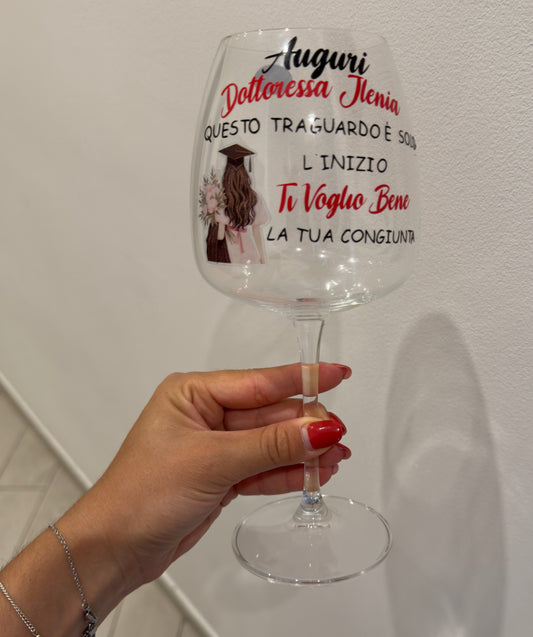 Calice personalizzato - Regalo per eventi - Laurea