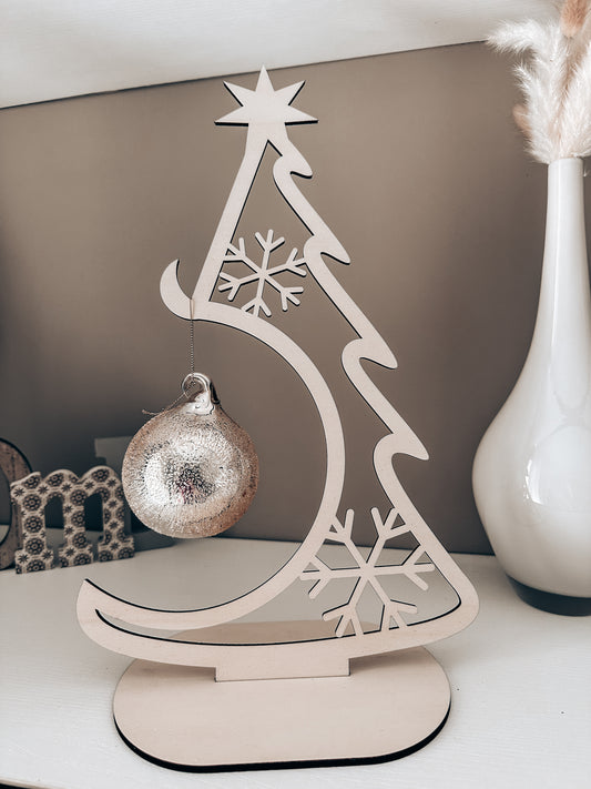 Albero decorativo in legno