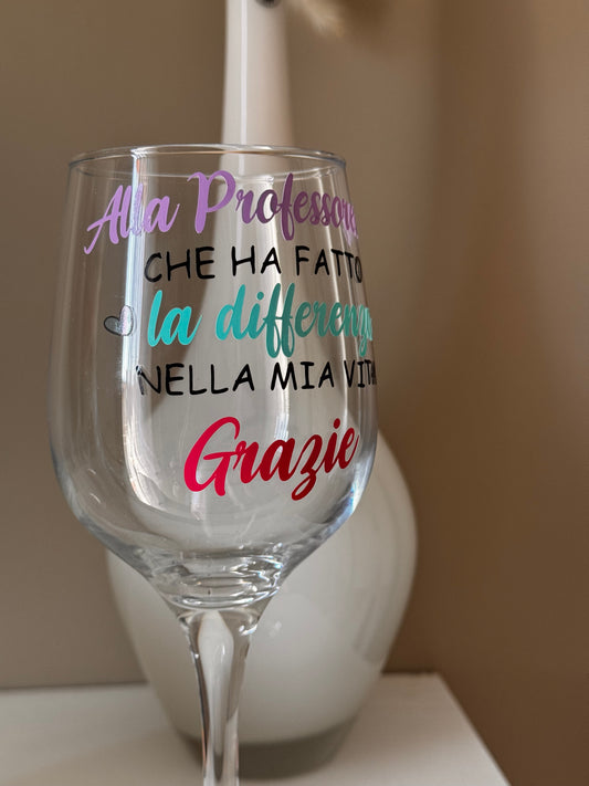 Calice personalizzato - Regalo Maestre e Prof