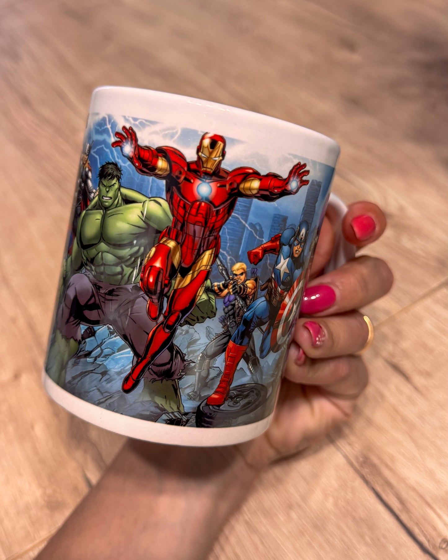 Tazza personalizzata Supereroi con nome