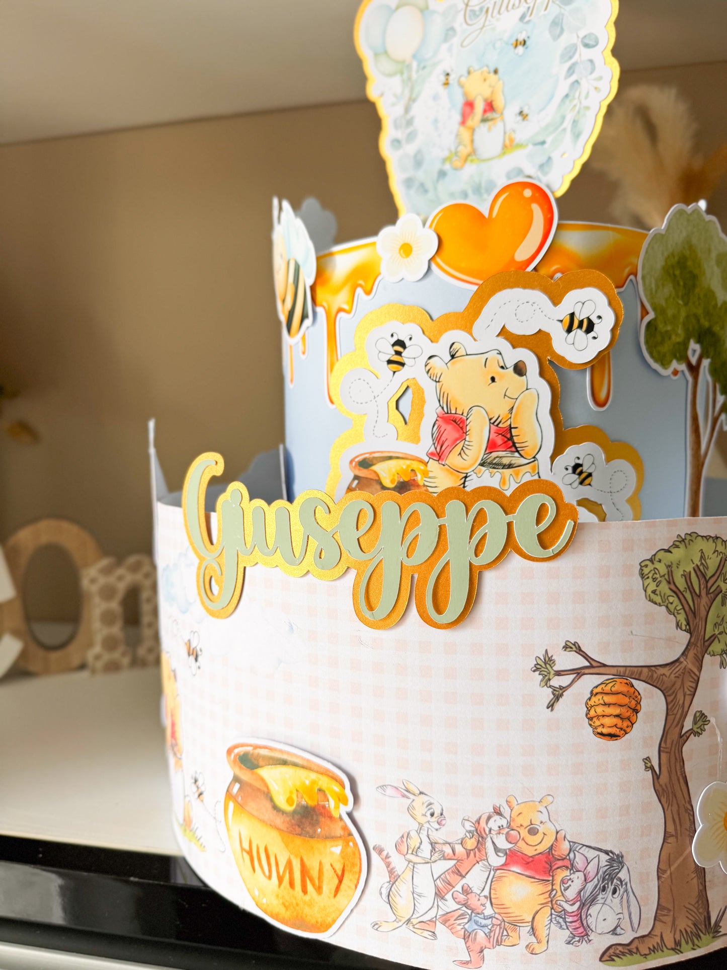 Torta scenografica Winnie the Pooh – Personalizzata con nome