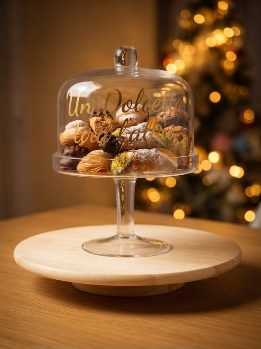 Alzatina in vetro per dolcetti