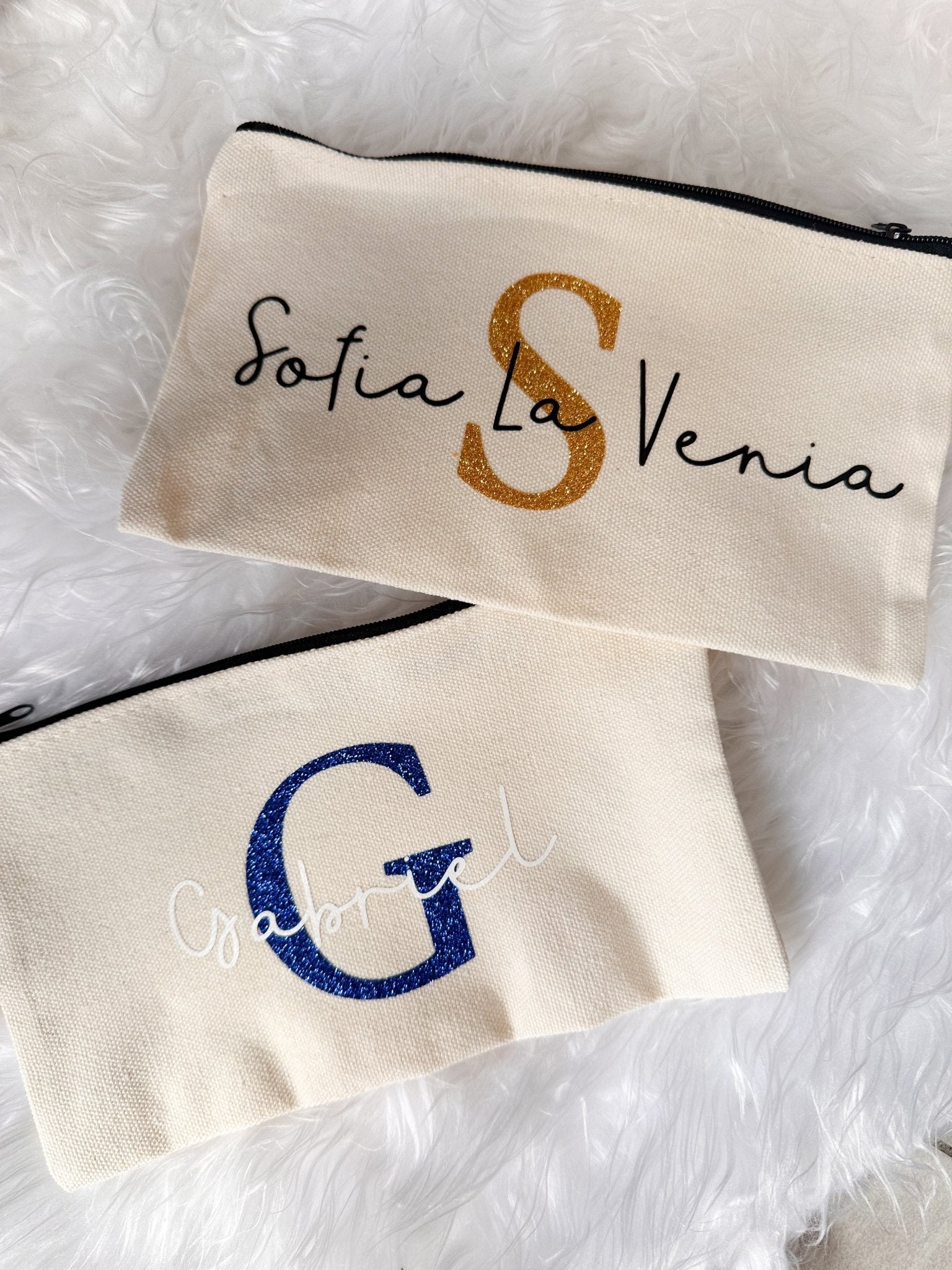 Pochette con lettera Glitter e Nome personalizzato - Ourlife-shop