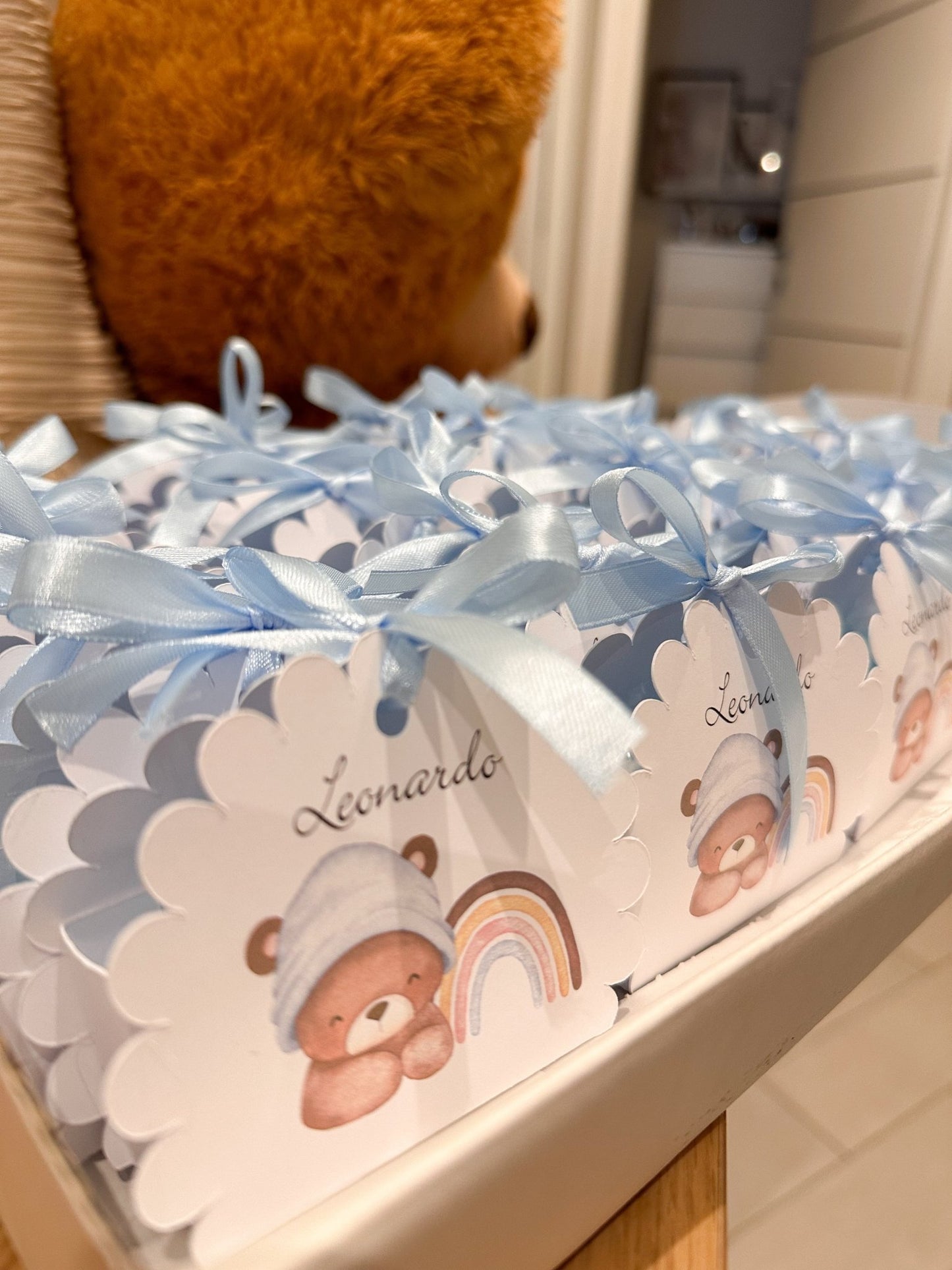 Scatolina Portaconfetti Orsetto/a Nascita/Compleanno o Gender Reveal - Ourlife-shop