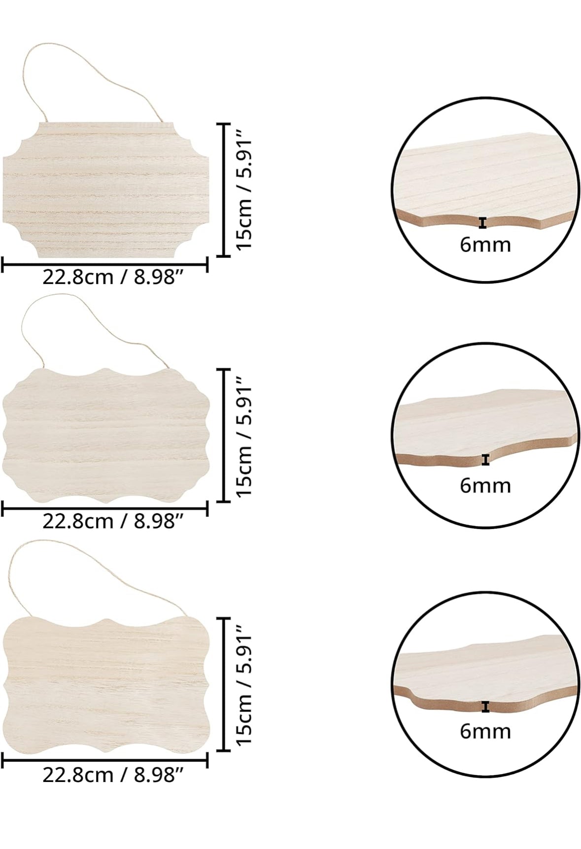 Targhetta in legno personalizzata - Ourlifeshop